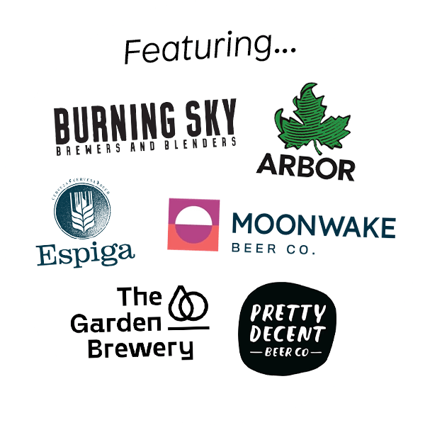 Featuring Burning Sky, Arbor, Espiga, Moonwake, The Garden Brewery and Pretty Decent